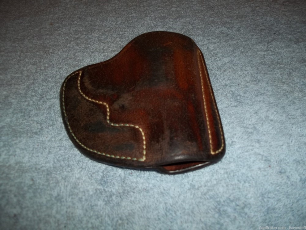 Vintage Alessi Right Hand Leather POCKET Holster Ruger Sp101 22 38 357-img-6