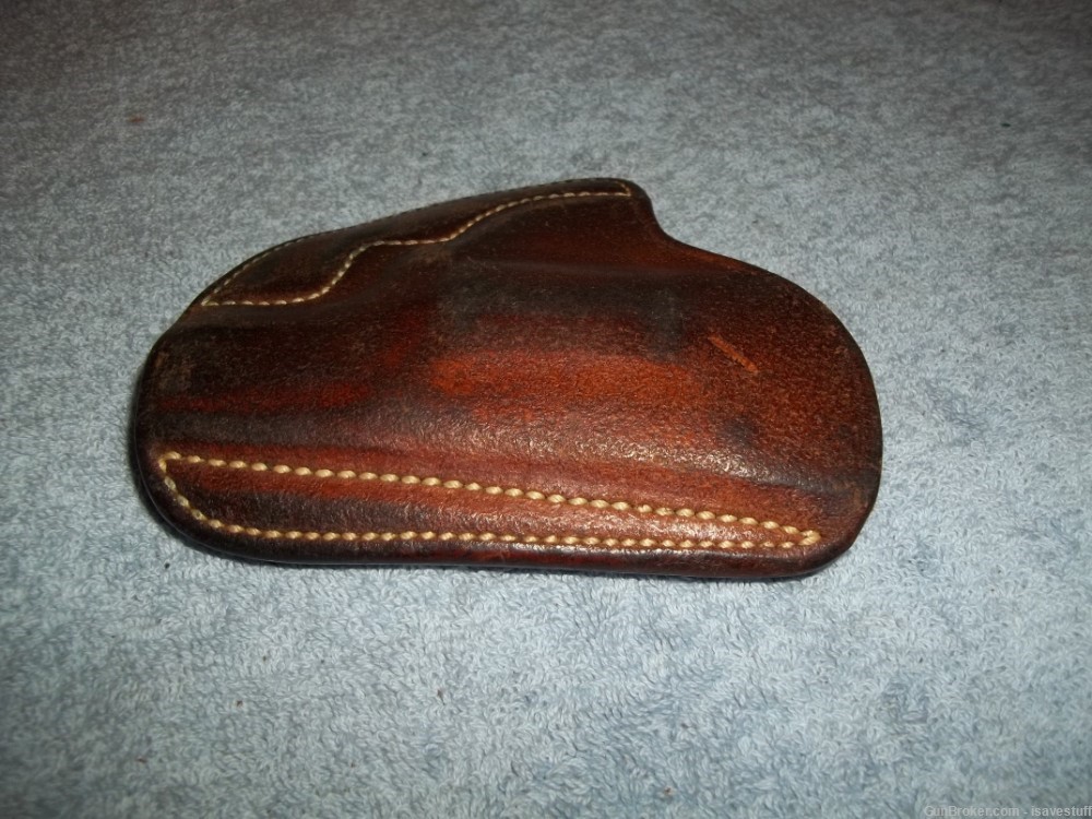 Vintage Alessi Right Hand Leather POCKET Holster Ruger Sp101 22 38 357-img-2