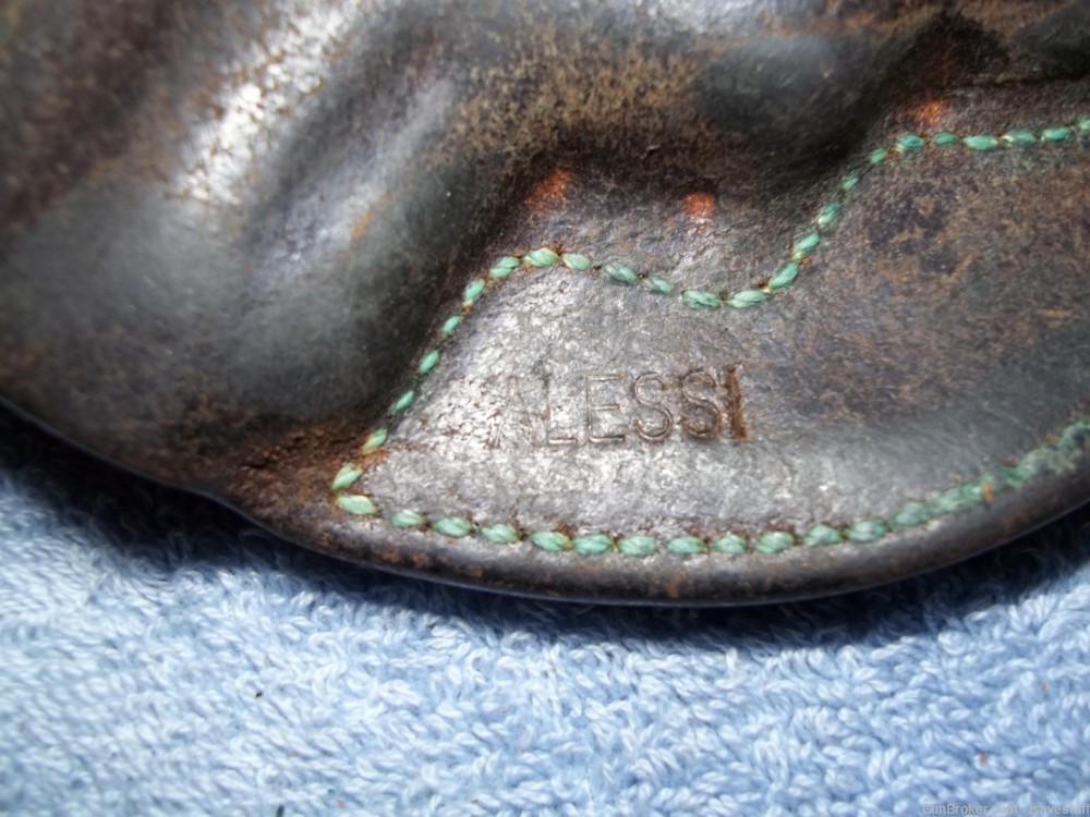 Vintage Alessi Right Hand Leather POCKET Holster Ruger Sp101 22 38 357-img-7