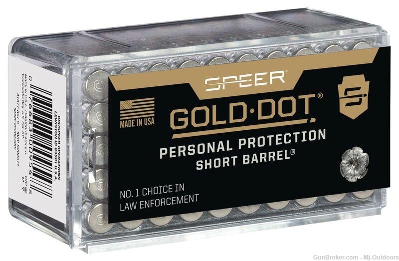 Speer Gold Dot Short Barrel Personal Protection Rimfire Ammunition .22 WMR -img-1