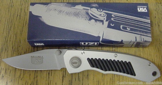 Uzi Mini Tactical Folder Knife Silver ZF 0021-img-0