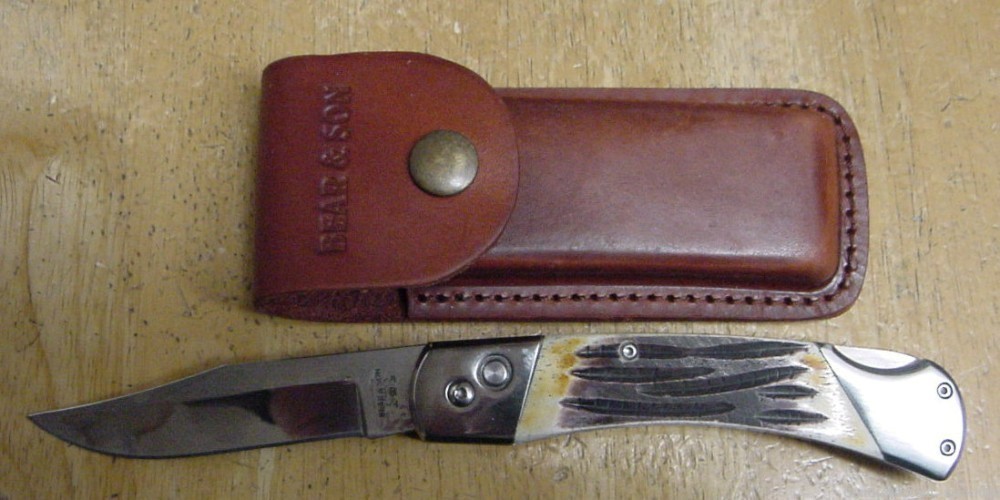 Bear & Son Large Lockback Auto Knife 5A97-img-0