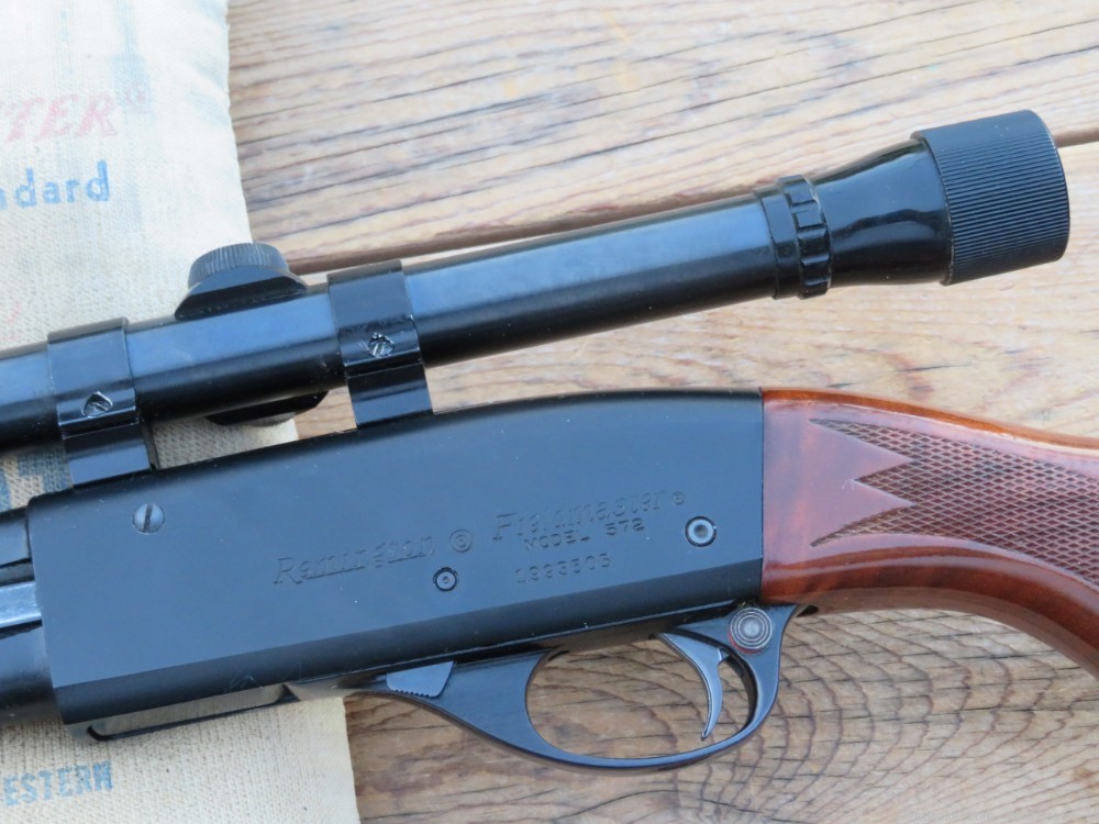 Remington 572 BDL 22LR Fieldmaster pump action rifle 1977 -img-3