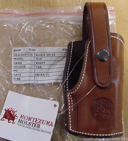 Montezuma Field Holster Glock 29-30  Tan -img-0