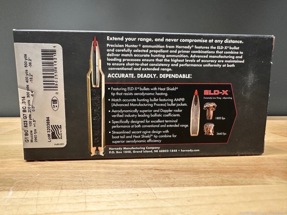 Hornady Precision Hunter 6.5 PRC - 100 rounds/5 boxes  *Free Shipping*-img-3