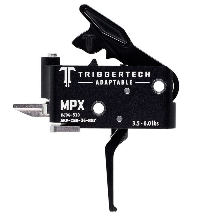 TriggerTech Sig Sauer MPX Two Stage Adaptable Flat Black 3.5-6 lbs Trigger-img-0