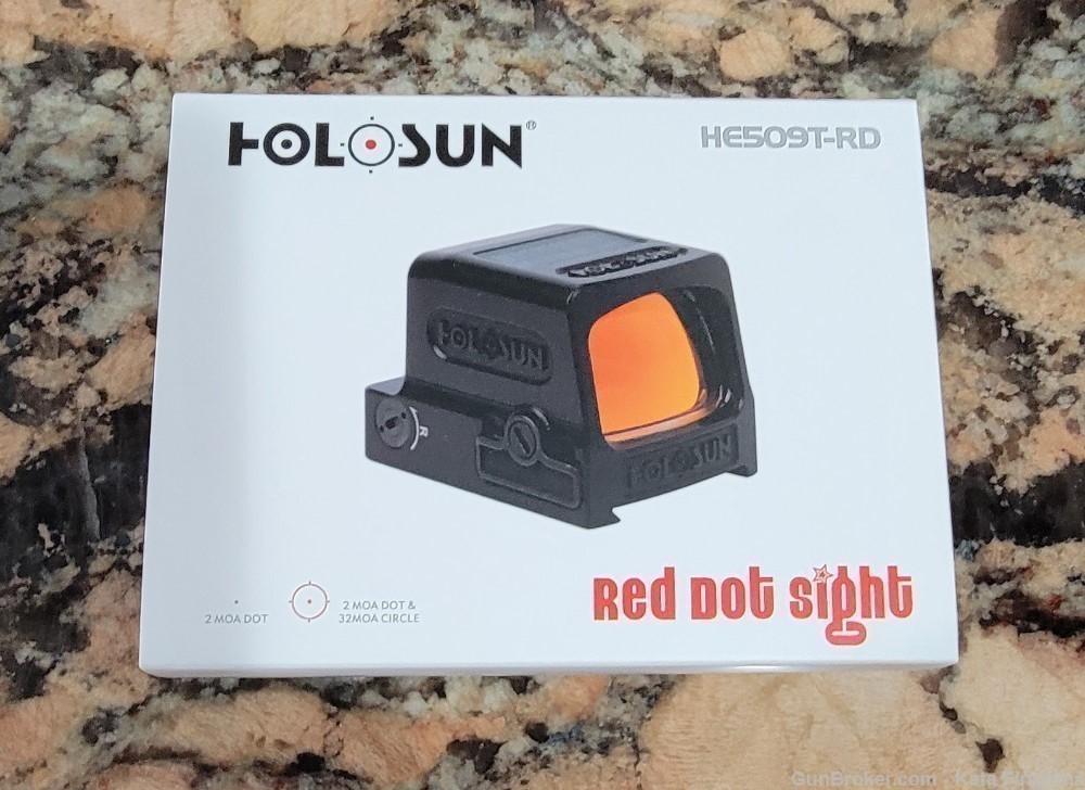 Holosun HE509T-RD Red Circle/Dot Solar NIB-img-3