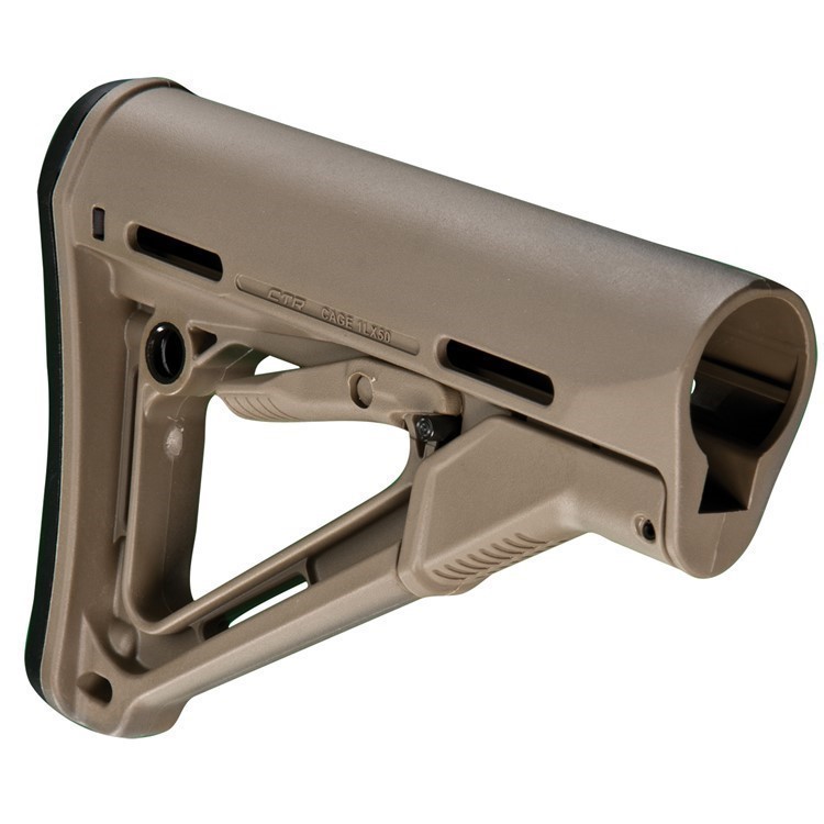 USA Made MAGPUL CTR FDE MilSpec Collapsible Carbine Stock for AR15 AR556 M4-img-0