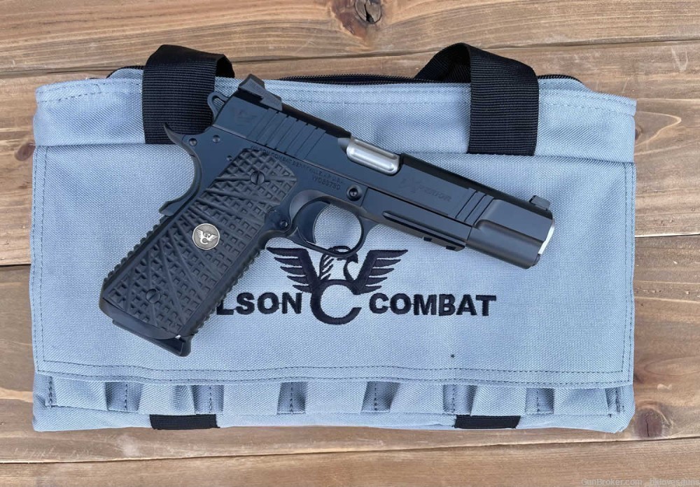 Wilson Combat Experior Pistol, 45 ACP, 5", Light Rail, Black, 8 Rds-img-0