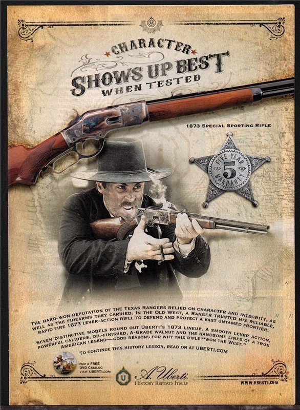 2010 A. UBERTI 1873 Special Sporting Rifle PRINT AD-img-0