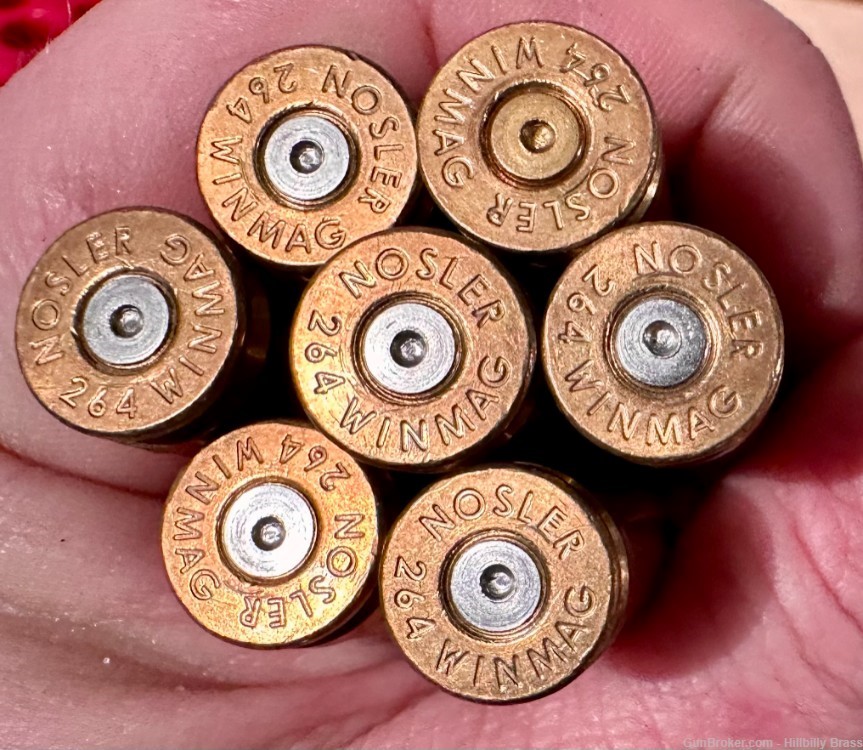 264 Winchester Magnum Previously Fired Nosler Brass x36-img-0