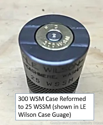 .223 .243 .25 6.5 WSSM 300 OSSM Super Short Magnum Reloading Brass Forming -img-1