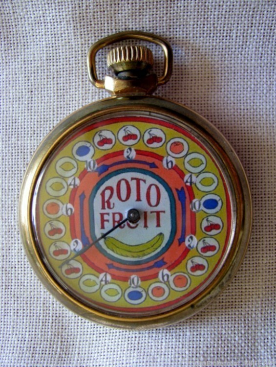 DELUXE GOLD-PLATED VINTAGE POCKETWATCH SLOT MACHINE MECHANICAL DEVICE-img-4