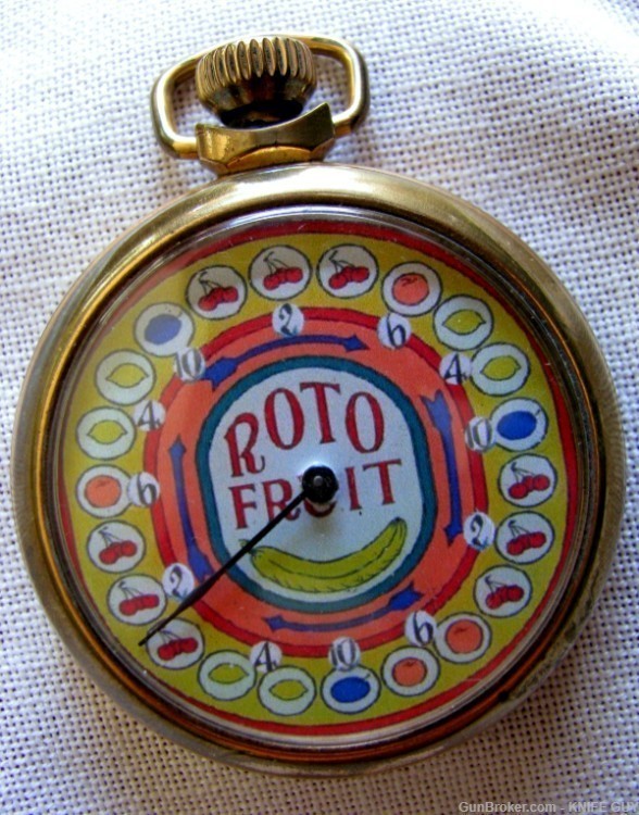 DELUXE GOLD-PLATED VINTAGE POCKETWATCH SLOT MACHINE MECHANICAL DEVICE-img-8
