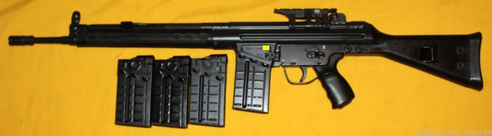 Nice Heckler & Koch Model 91A2 .308 7.62 H&K HK91 1980 Pre-Ban 4-20rd mags-img-0