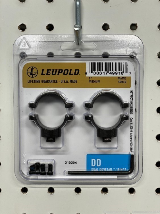 Leupold Scope Rings Dual Dovetail 1 inch Medium – 49916-img-0