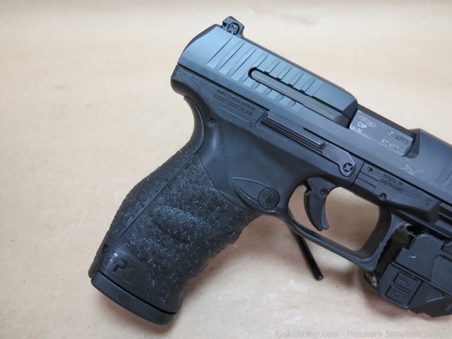 Walther PPQ 45ACP Made in Germany W/Green Laser/Flashlight -img-3