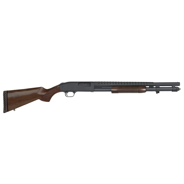 MOSSBERG 590 Tactical Retrograde 12Ga 20in 9rd Wood Stock Shotgun (52150)-img-1