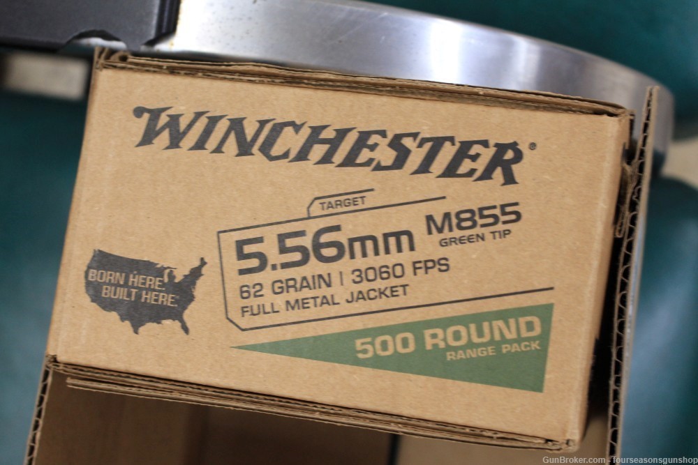 Winchester 500 Round 5.56 Green Tip 62Gr-img-1