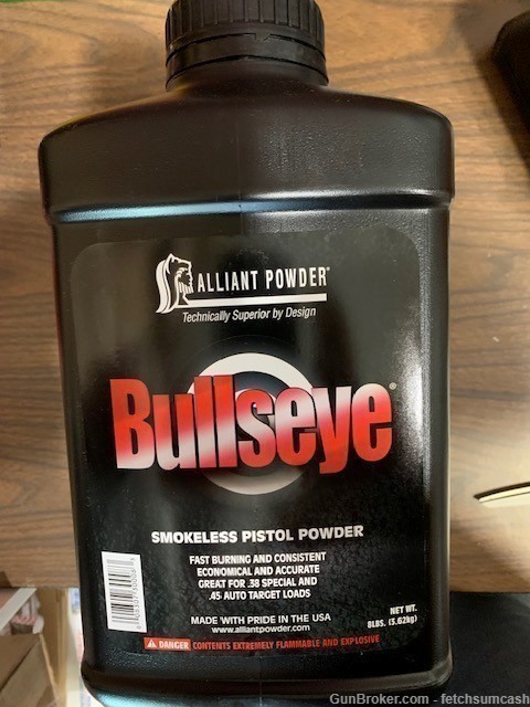 8 Lbs. Fresh Alliant Bullseye Powder hazmat shipping-img-0