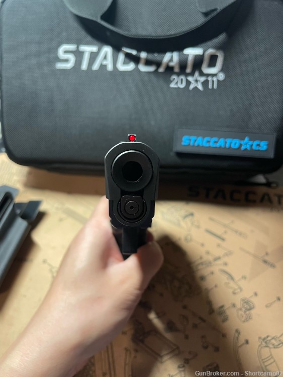 Like New - Staccato STI 2011 CS 9mm DLC 3.5" Flat Trigger OR 4 mags-img-5