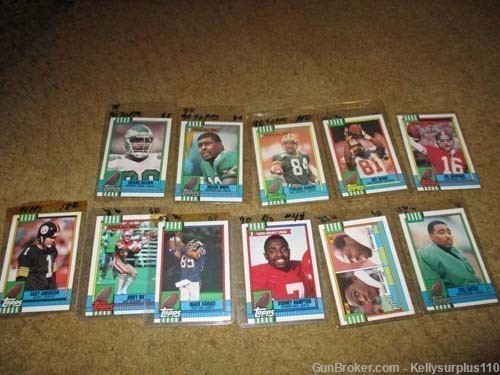  Lot of 11 Football Cards  -  Well worth the price!-img-0