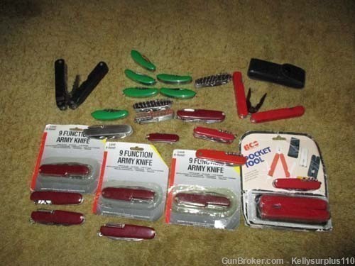 Lot of 24 Multi Blade Knives-img-0
