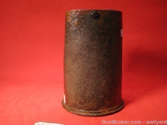 Old Military 90MM Shell Casing BANK Howitzer 1957-img-4