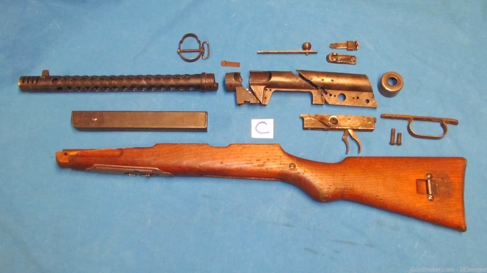(C) WWII Beretta MAB smg 9mm M38 38 38A MP38 M38A Parts Kit Set-img-0