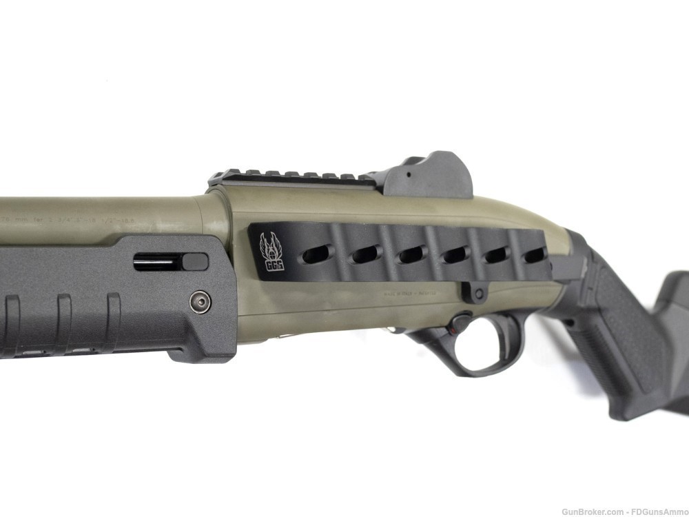 Langdon Tactical Beretta 1301 Mod 2 12 GA 18.5" 7rd w/Side Saddle - ODG-img-3