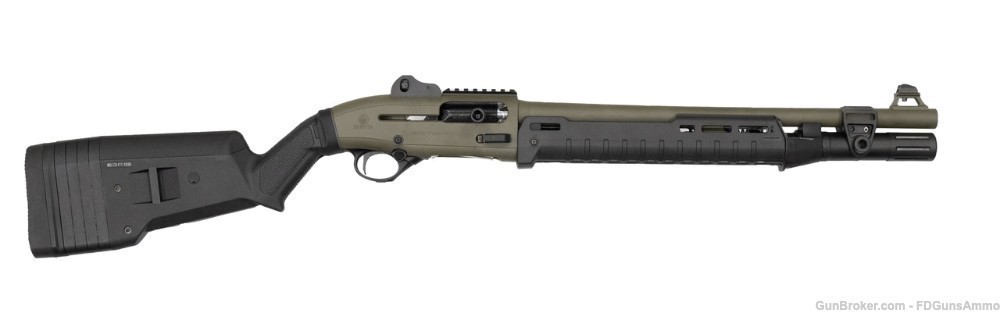 Langdon Tactical Beretta 1301 Mod 2 12 GA 18.5" 7rd w/Side Saddle - ODG-img-0