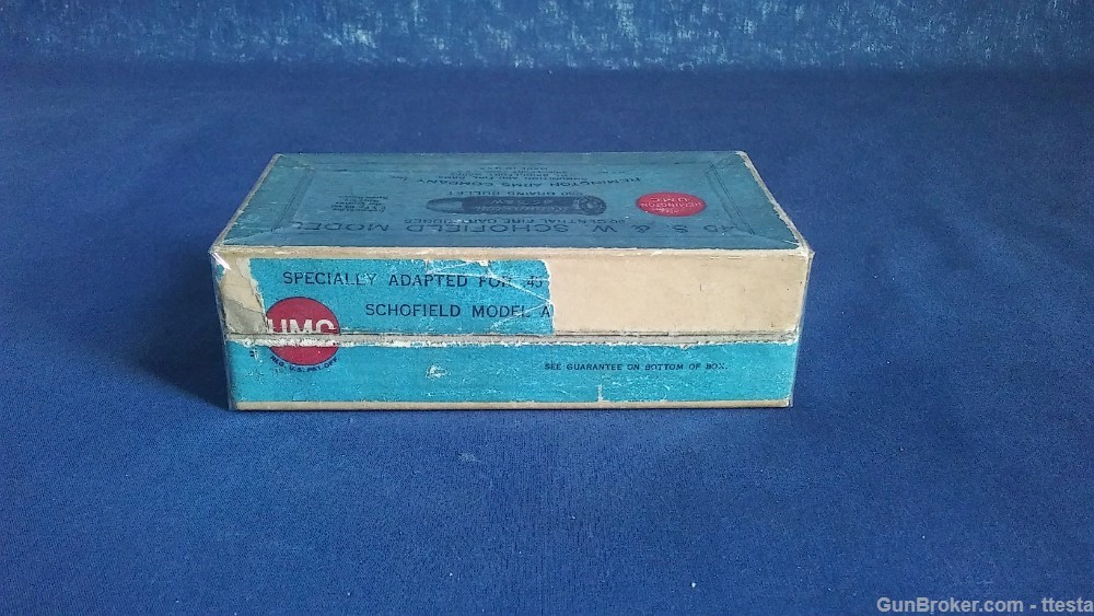 Vintage 45 S&W Schofield Remington UMC 2-Piece Box, 39rds Black Powder Ammo-img-24