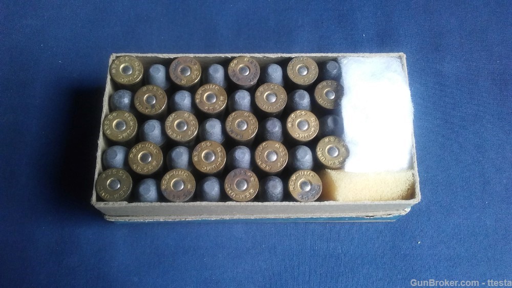 Vintage 45 S&W Schofield Remington UMC 2-Piece Box, 39rds Black Powder Ammo-img-10