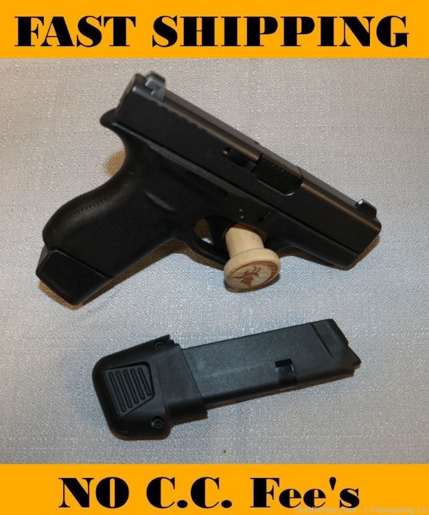 Glock 42 in 380 Acp 3.25" Barrel (2) 6 Round Magazine-img-0