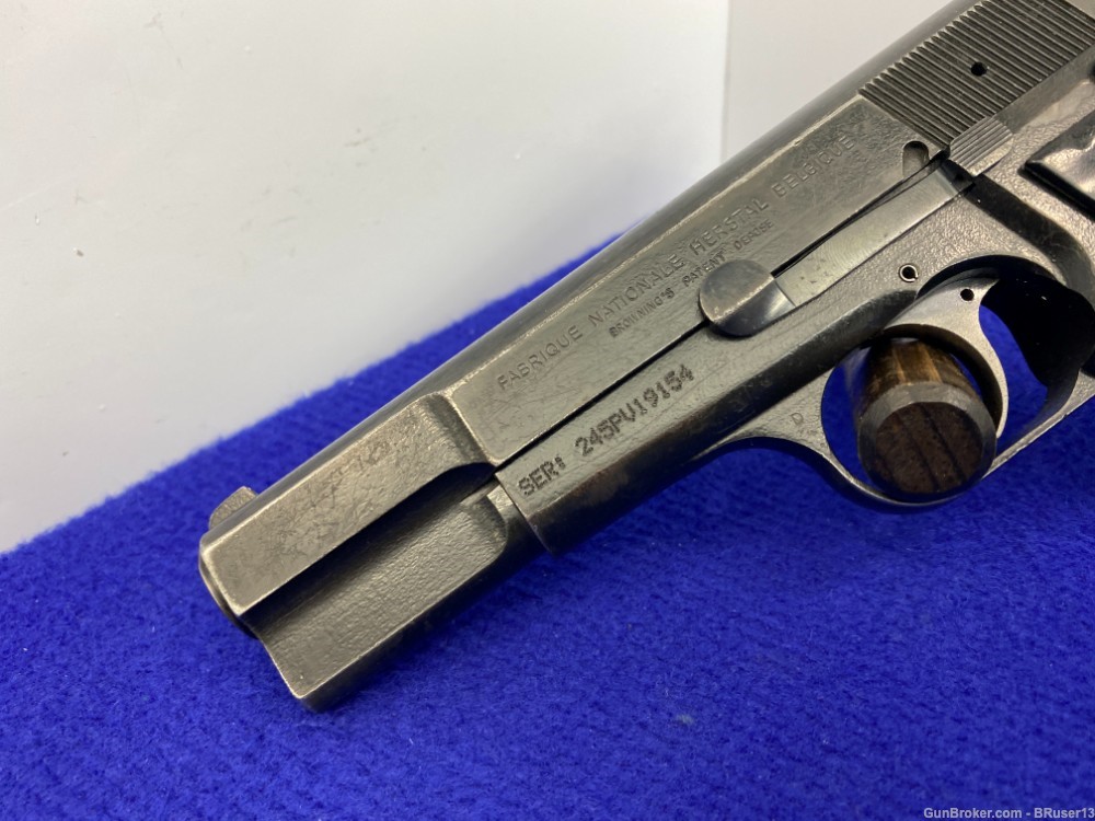 1985 FN Browning Hi-Power 9mm Blue 4.75" *RENOWNED SEMI-AUTO PISTOL*-img-5