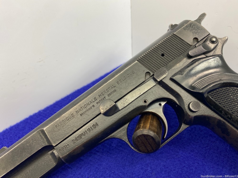 1985 FN Browning Hi-Power 9mm Blue 4.75" *RENOWNED SEMI-AUTO PISTOL*-img-4