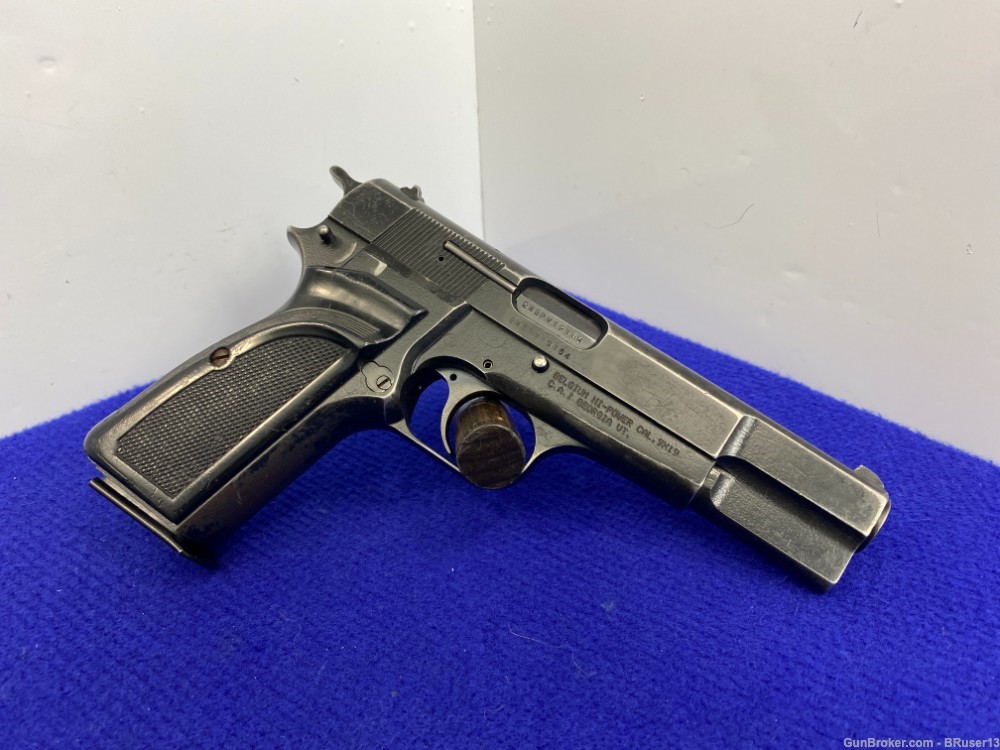 1985 FN Browning Hi-Power 9mm Blue 4.75" *RENOWNED SEMI-AUTO PISTOL*-img-9