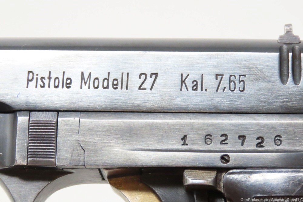 WORLD WAR II GERMAN OCCUPIED Czech CZ Model 27 Pistol C&R      -img-5