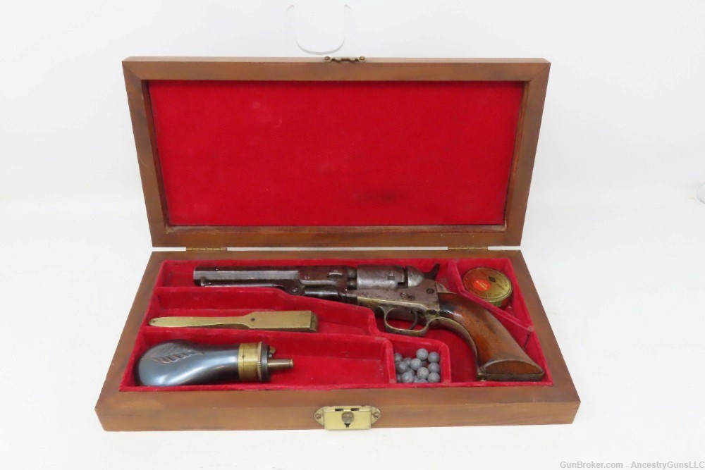 c1854 COLT 1849 POCKET Revolver FRONTIER CIVIL WAR Antique Antebellum -img-1