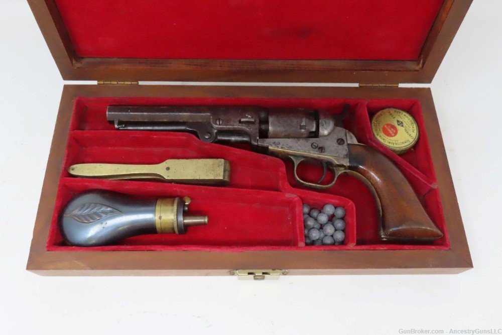 c1854 COLT 1849 POCKET Revolver FRONTIER CIVIL WAR Antique Antebellum -img-2