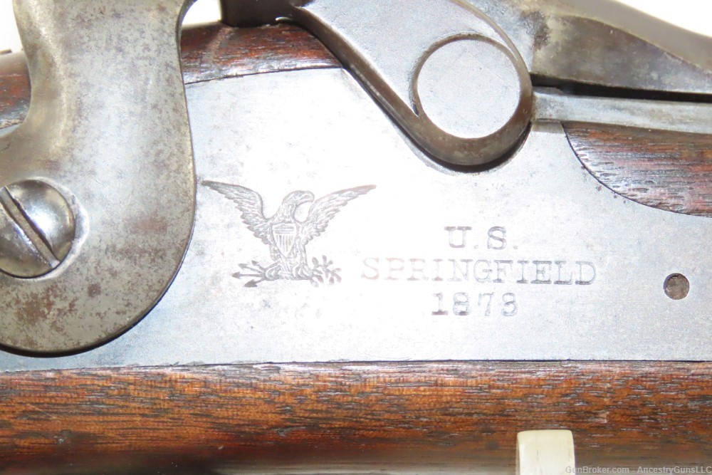 INDIAN WARS Antique U.S. SPRINGFIELD M1879 Trapdoor Rifle w/BAYONET & SLING-img-5