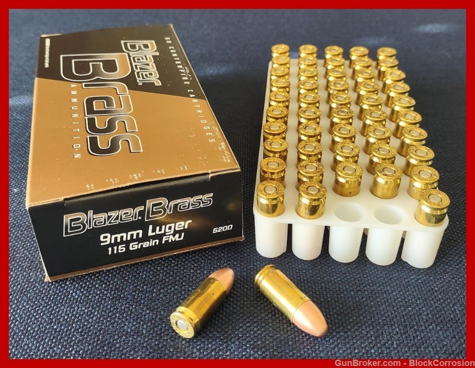 9mm CCI Blazer-$.23 per round-Box of 50 rds-img-0