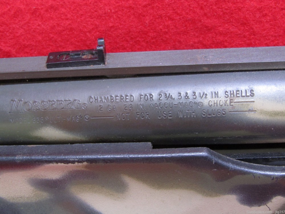 Mossberg 835 TURKEY GUN 12 GA 3 1/2 24 BARREL Camo Simmons 2x32 Scope-img-21