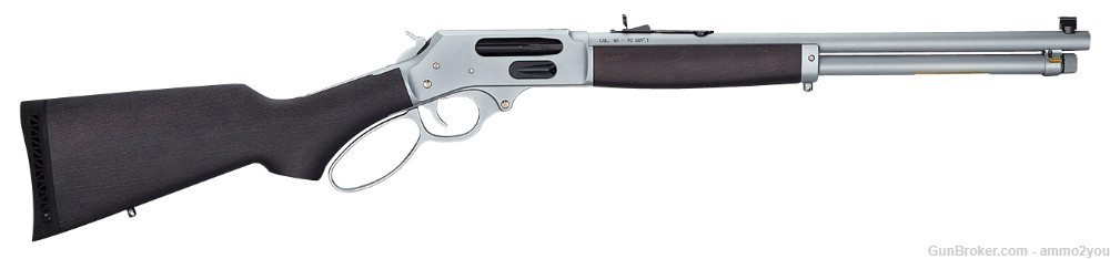 Henry All Weather Steel Lever Action 45-70 Gov't Large Loop 18.43" H010GAW-img-0