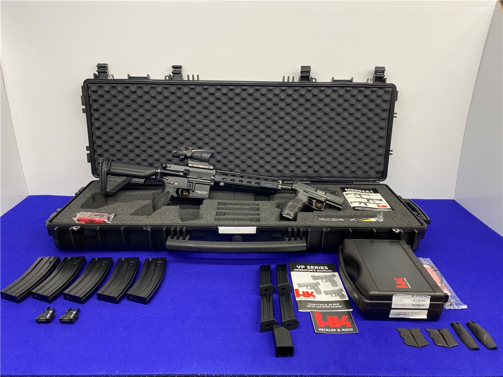 2019 Heckler Koch MR556A1 & VP9 *2-GUN SET W/CUSTOM FITTED HK CASE*-img-0