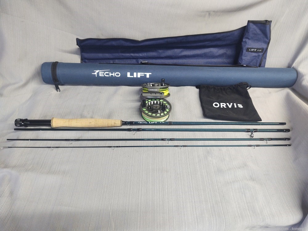 Echo Lift Fly Rod, 9ft, #5 wt., Orvis Clearwater Reel, 3% C.C.Feees-img-0