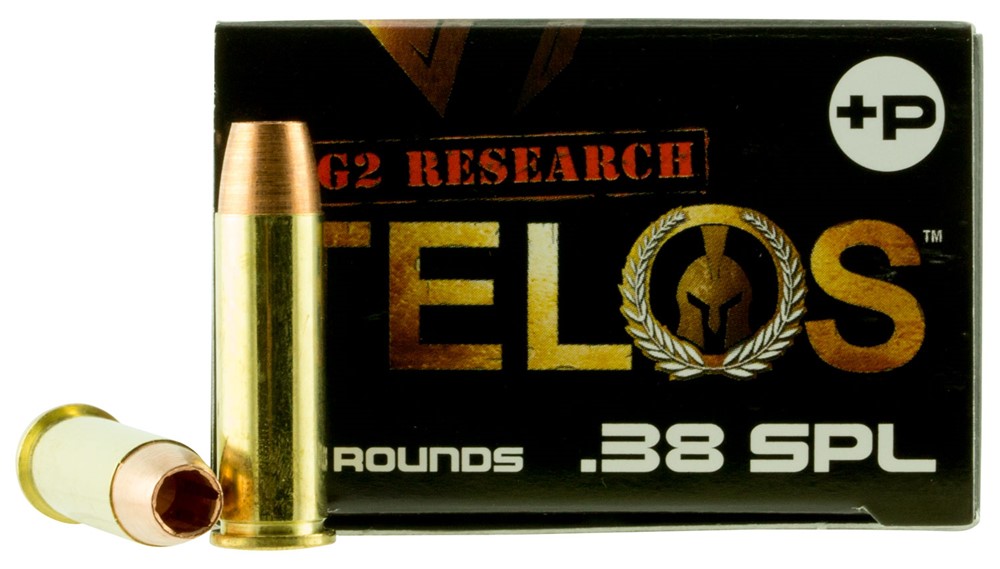 G2 Research Telos 38 Special +P 105 gr Fracturing Copper Hollow Point 20 Pe-img-0