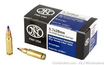 FN 5.7X58mm Ammo (5) 50 Round Boxes 250 rounds total.-img-0