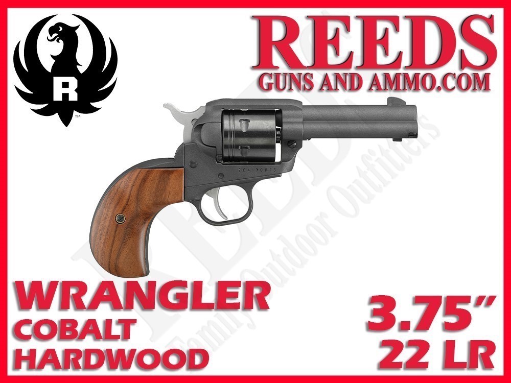 Ruger Wrangler Birdshead Cobalt Hardwood 22 LR 3.75in 6 Shot 2030-img-0