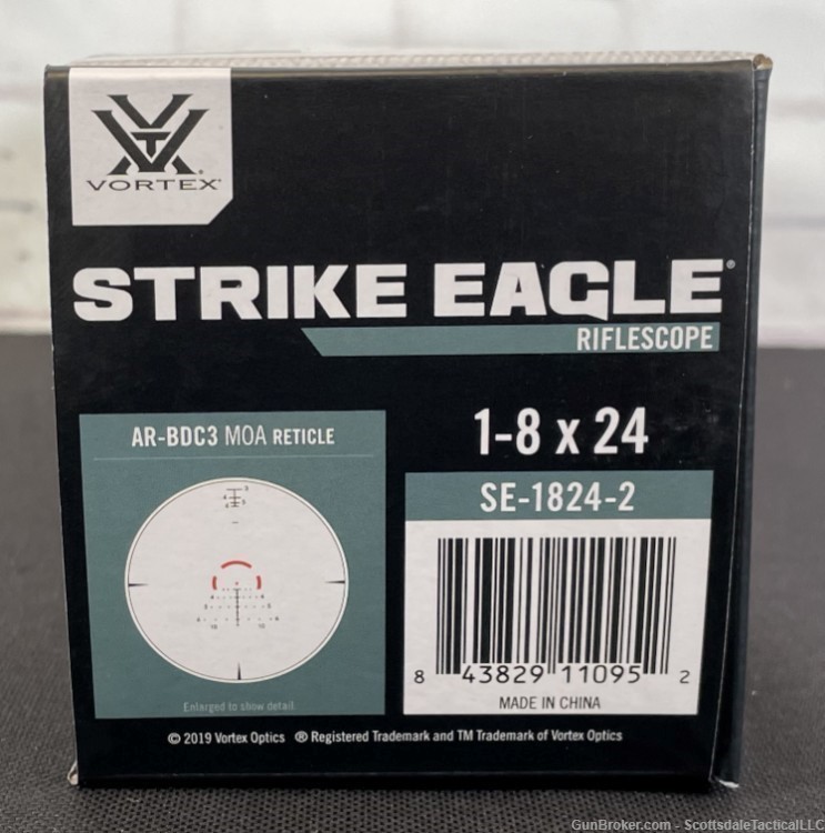 Vortex Strike Eagle 1-8x24 AR-BDC3 SE-1824-2 Vortex Optics-img-1